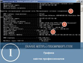 Используем утилиту ipconfig